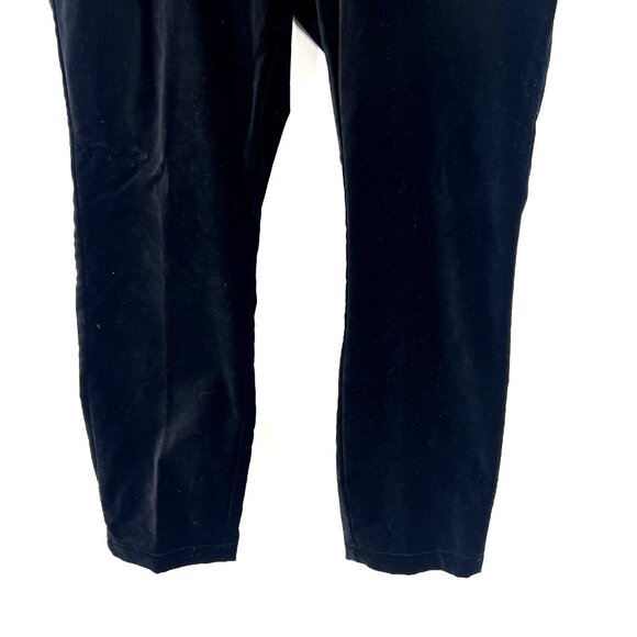 Garnet Hill Velvet Pull On Straight Leg Pants Womens Size 6 - Picture 3 of 7